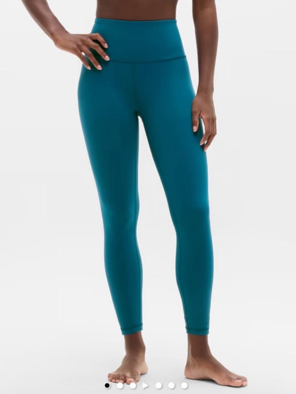 Athleta Teal High-Waist Leggings